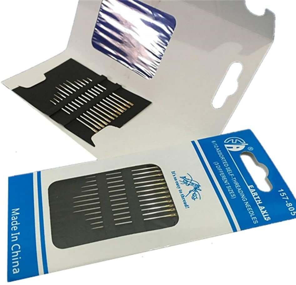 Sewing Needles self-threading 3 pack