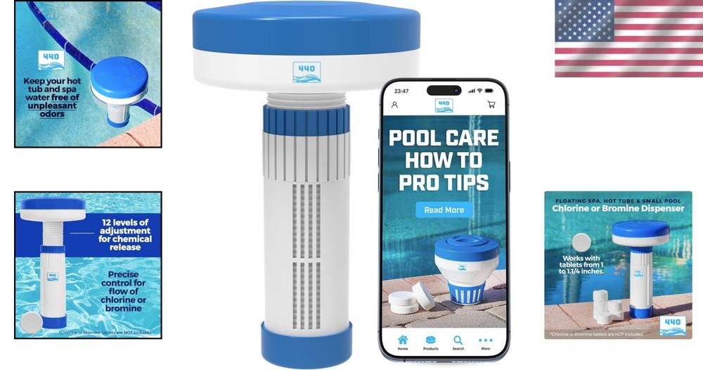 Adjustable Pool Chlorine/Bromine Floater