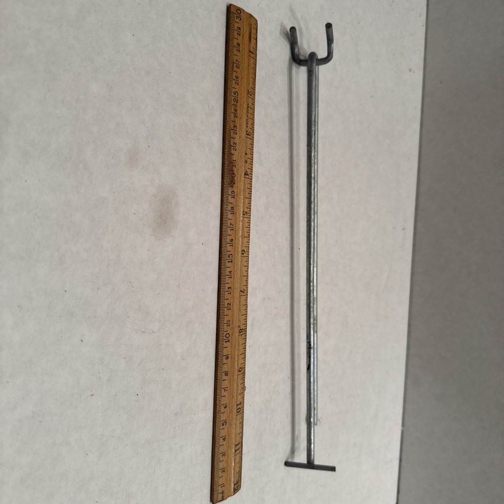 100 PACK 11" MEGA Flip Scan Metal Peg Hooks Pegboard