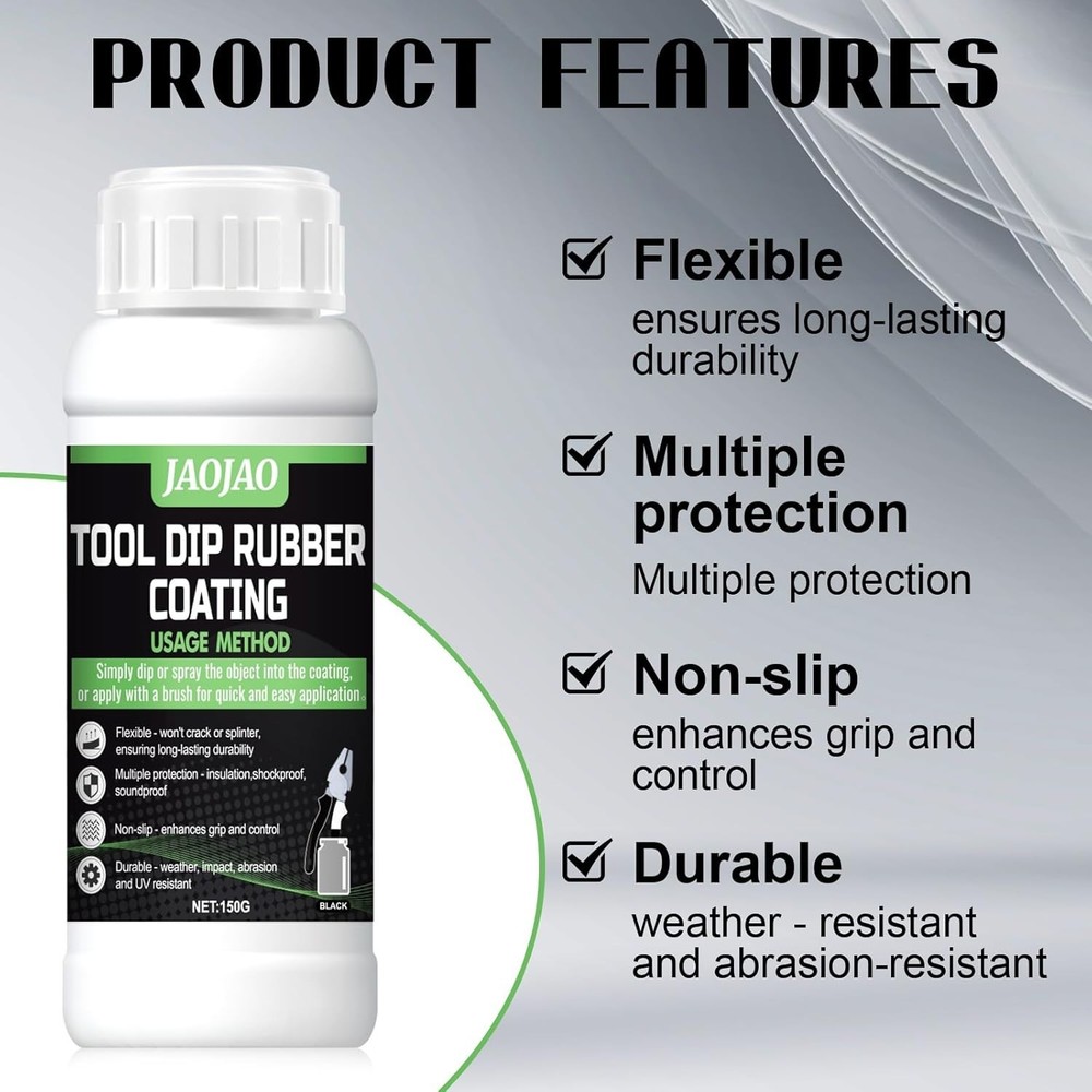 Rubber Coating Tool Handle Dip Spray Waterproof Anti-Slip Durable 150g