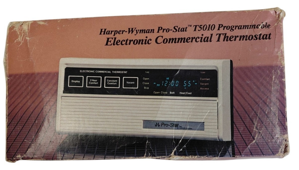 Harper-Wyman Pro-Stat T5010 Programmable Commercial Thermostat