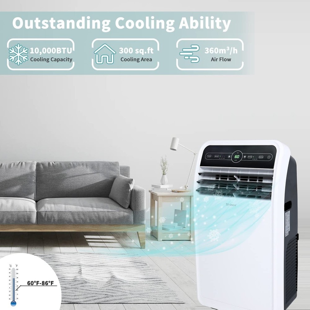 10000 BTU Portable Air Conditioner WiFi