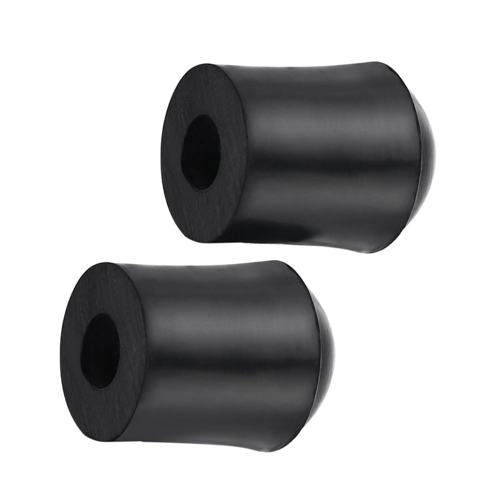 2pcs Double Bass Endpin Rubber Tip Stopper Black Protector End Cap Accessory