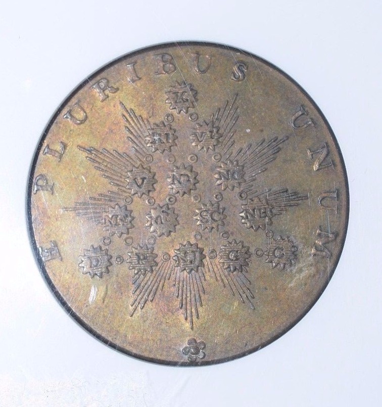 1792 Plain Edge Token Kentucky NGC MS 62 BN *