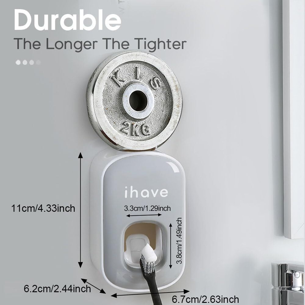 iHave Toothpaste Dispenser Wall Mount for Bathroom