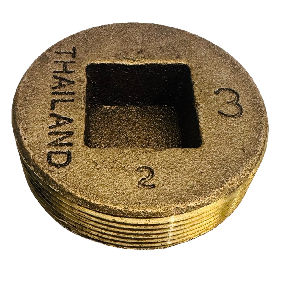 3" BRASS PIPE COUNTER SUNK PLUG