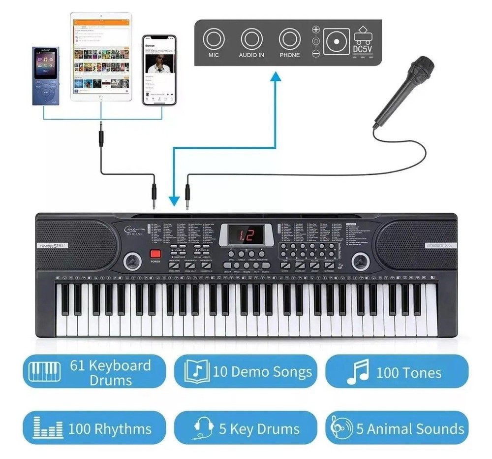 piano keyboard 61 Keys