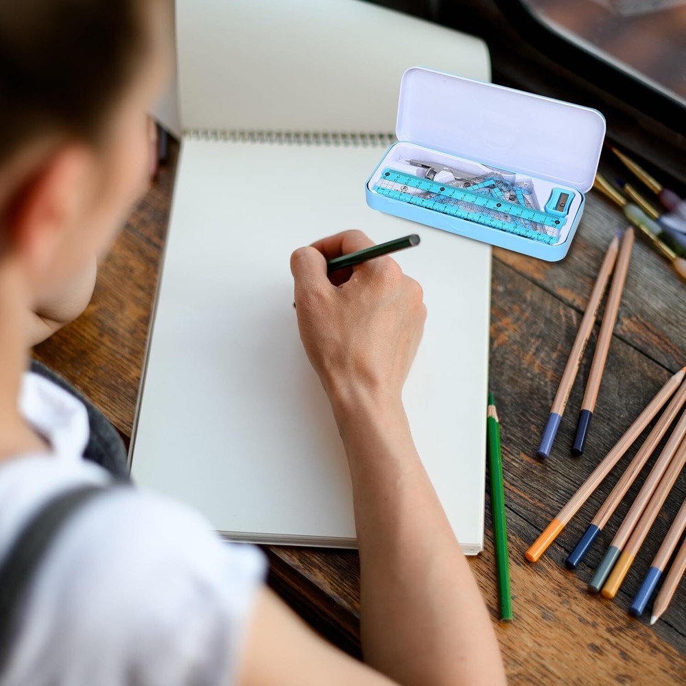 Compass Geometry Tool Geometry Set Drafting Drawing Compass and Protractor Set