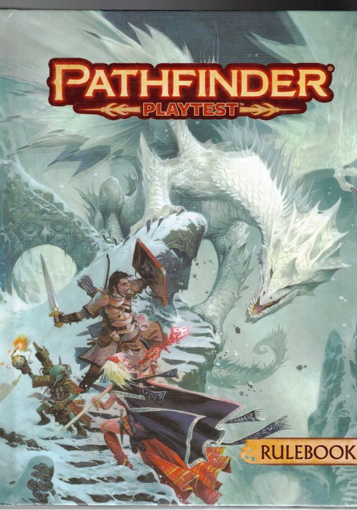 Pathfinder Playtest Rulebook Hard Cover New