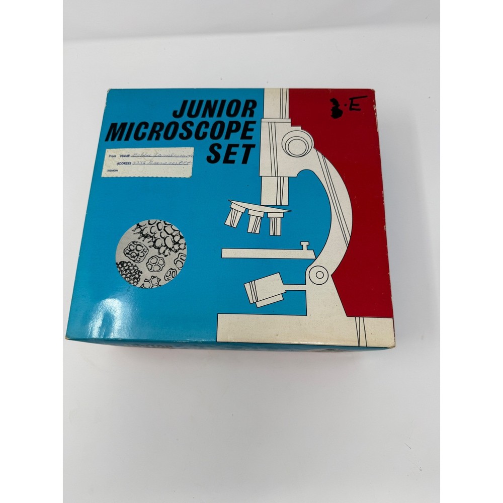 Vintage Junior Microscope Set Complete with Box and Accessories