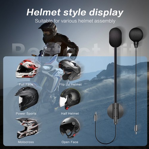 2M1-S Plus Motorcycle Bluetooth Headset | 10-Rider Intercom Communication System