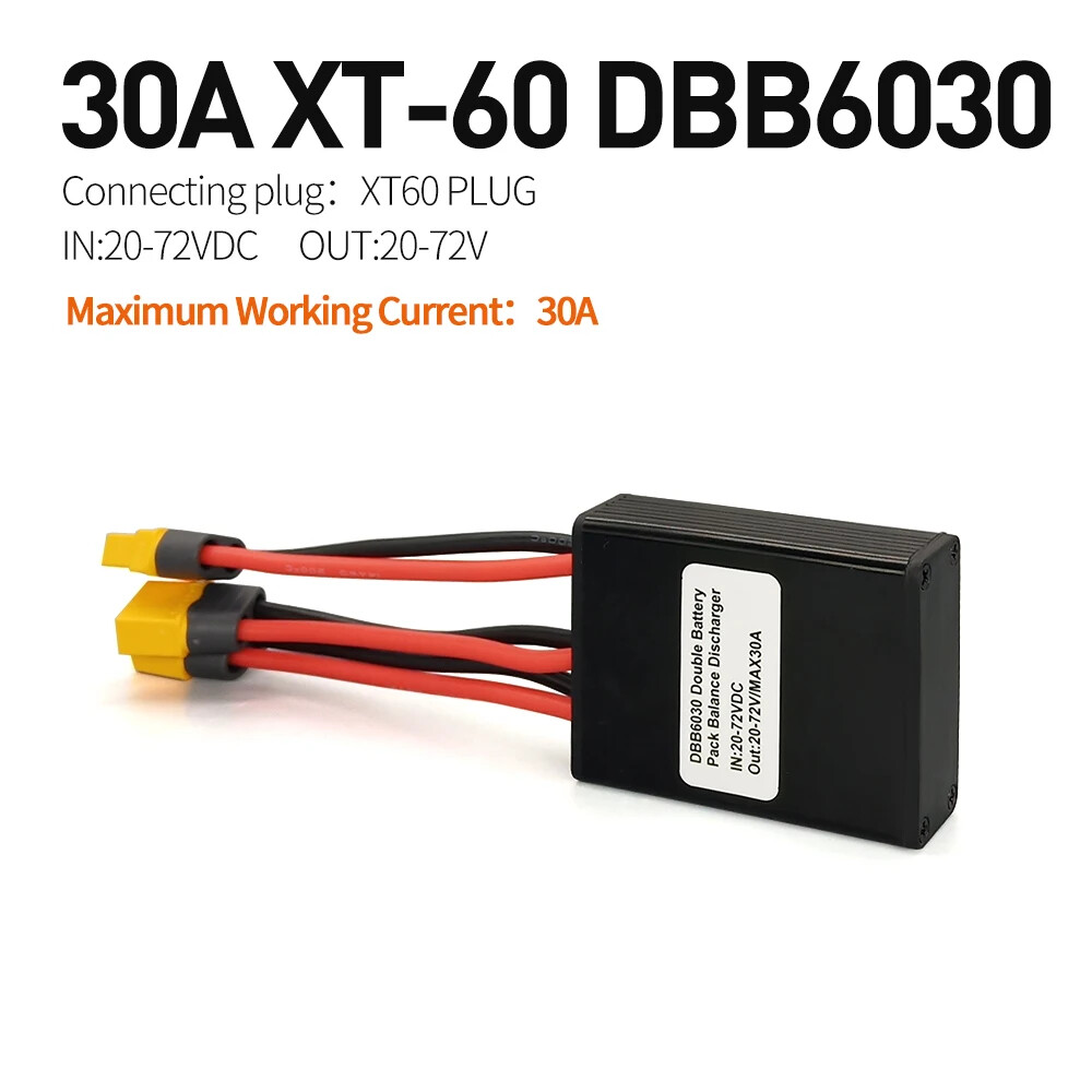 Double Battery Connection Adapter Switcher Module 20/30/40A E-bike 20V-72V