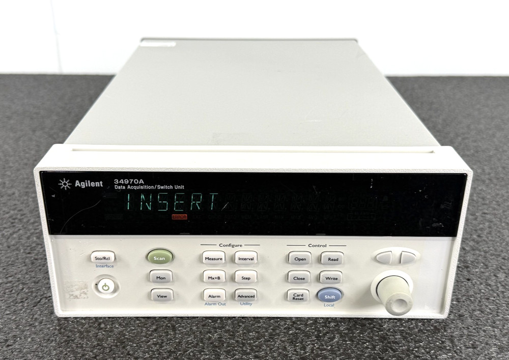 Agilent 34970A Data Acquisition / Switch Unit Mainframe – No Modules