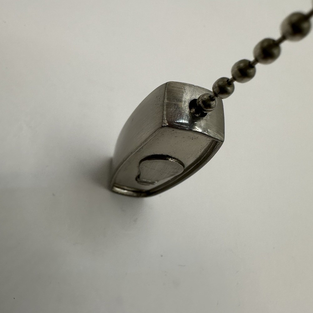 Hunter Ceiling Fan Pull Switch Pendant Chain Replacement Silver Light Bulb