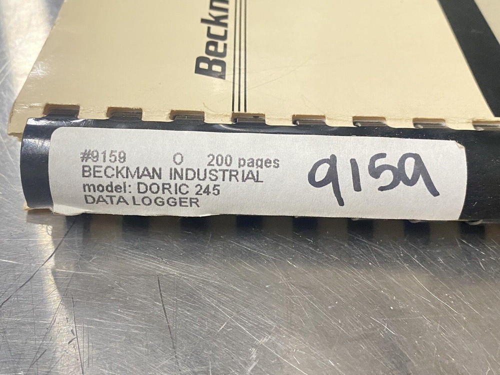 Beckman Doric 245 Data Logger - User Guide / Manual / Instruction Book