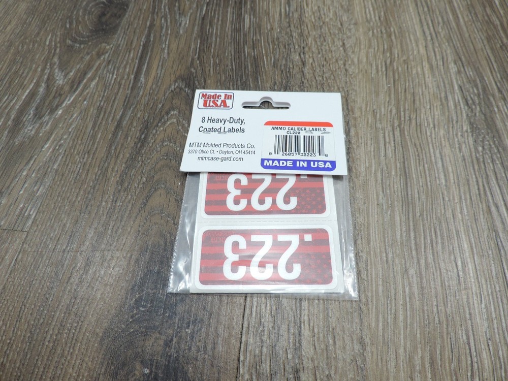 Ammo Can Caliber Labels 8 Pack .223 CL223