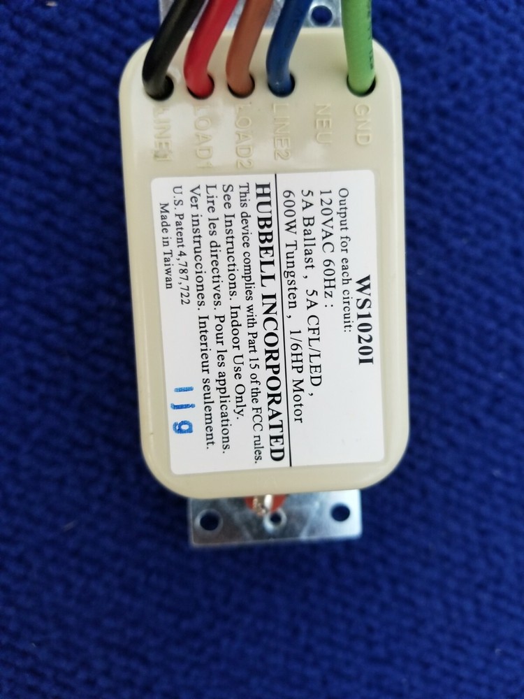 Occupancy Sensor HUBBELL WS1020I WS 1020I Kellems