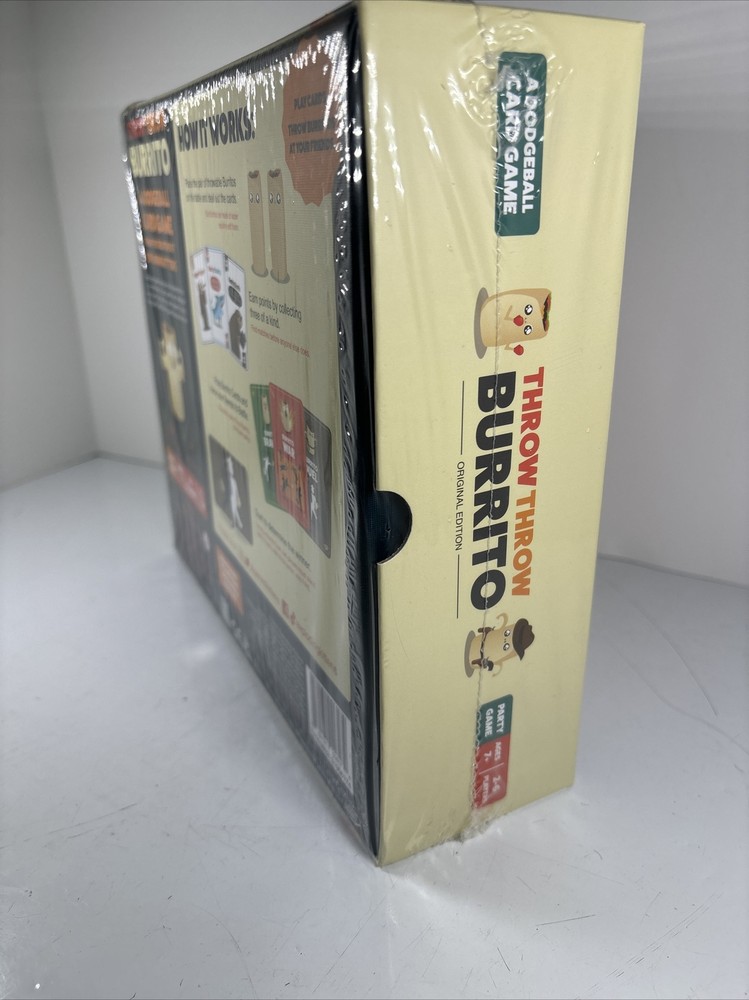 Throw Throw Burrito Card Game by Exploding Kittens Dodgeball New and Sealed