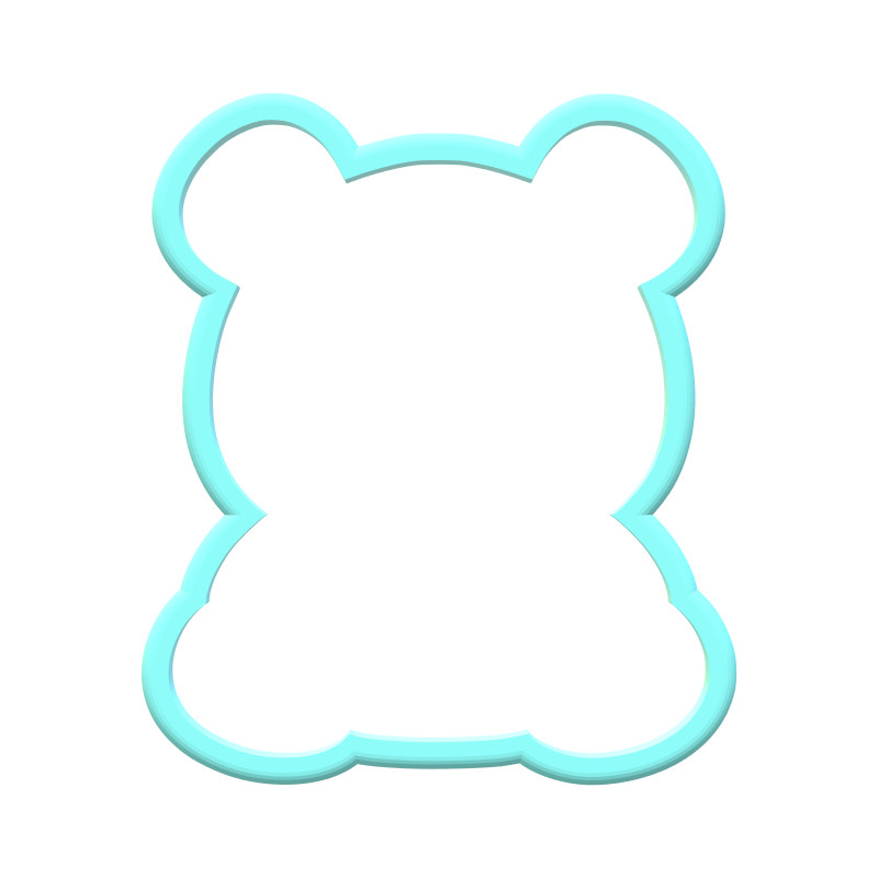Pink Polar Bear Cookie Cutters