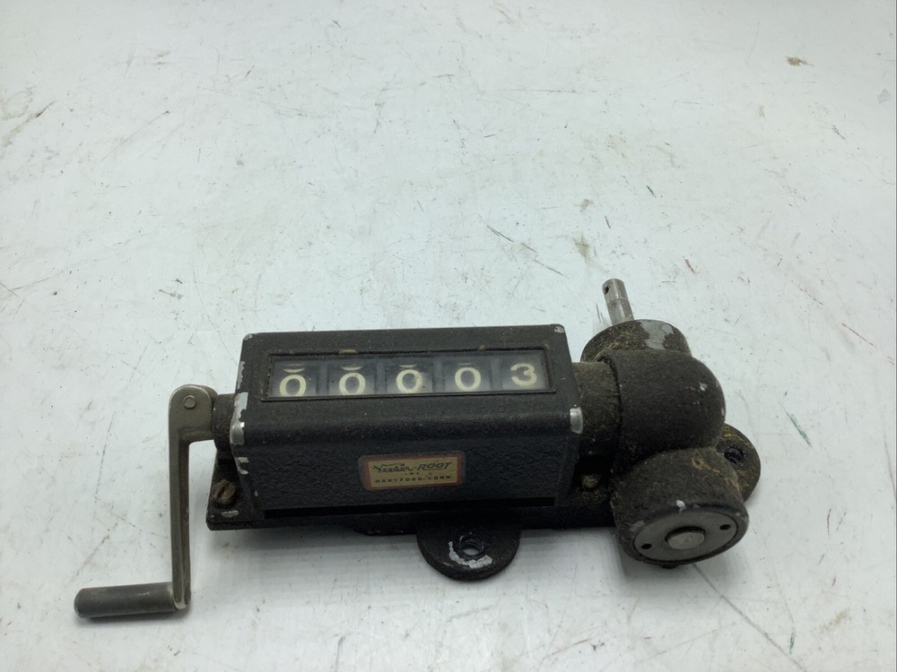 Working vintage Veeder Root Mechanical 5-Digit Display Counter