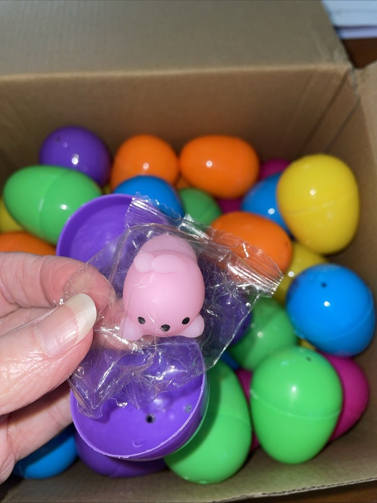 JOYIN Prefilled Easter Eggs With 48 Squishy toys.