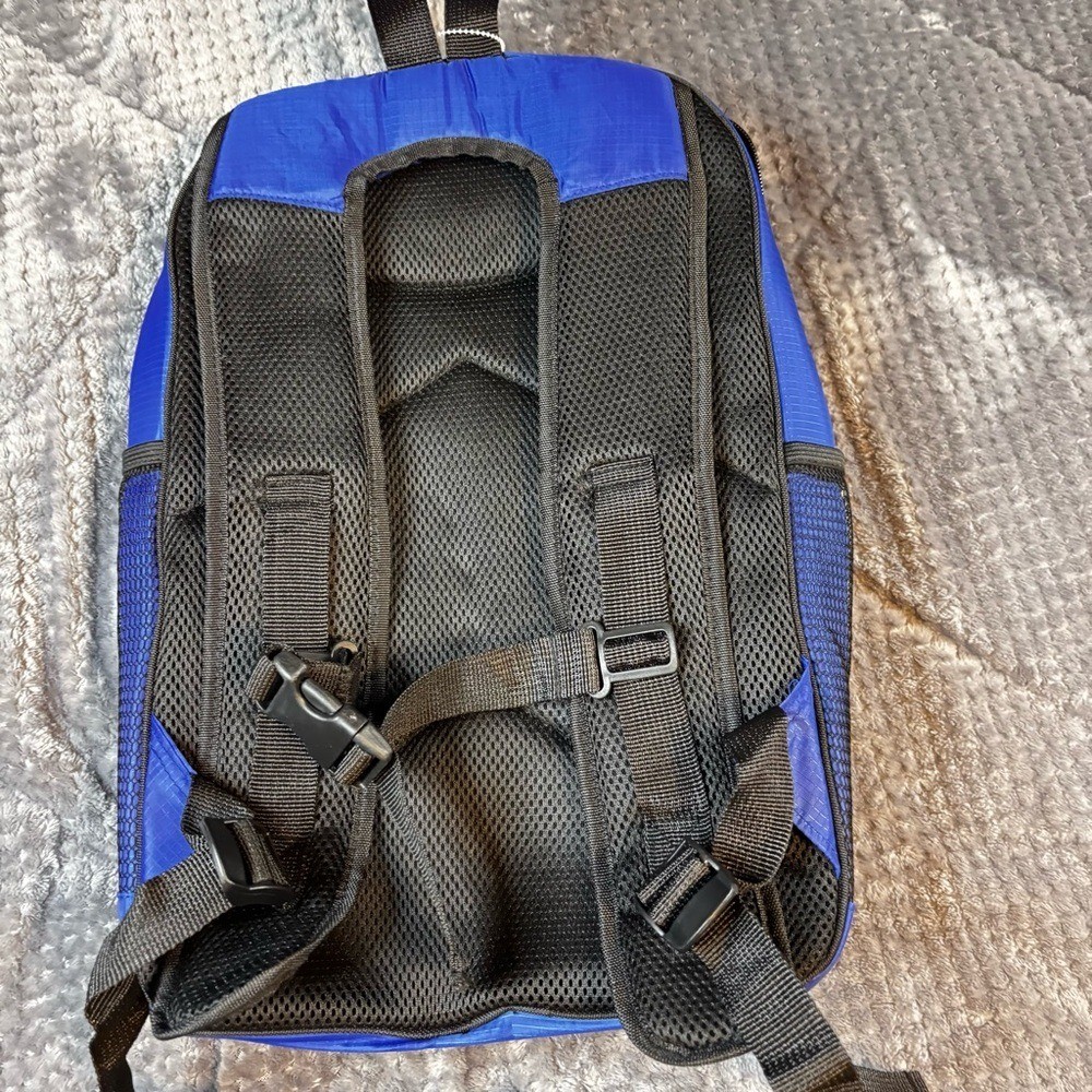 Brooks Running Backpack Royal Blue Ripstop Lightweight Mesh Back Gym Bag