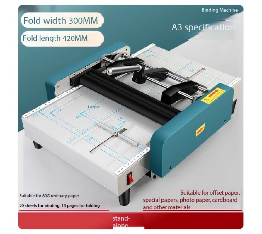Binding Machine, Collating Machine, Fully Automatic Creasing Machine A3