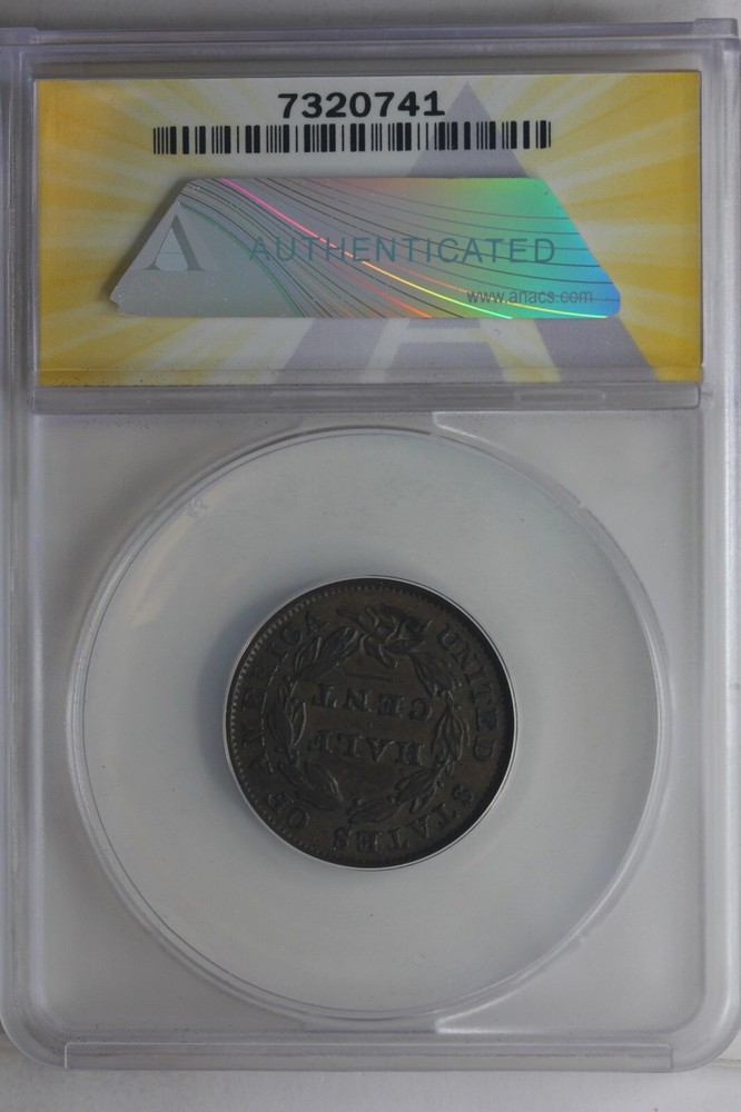 1834 .005 ANACS EF 40 1/2C