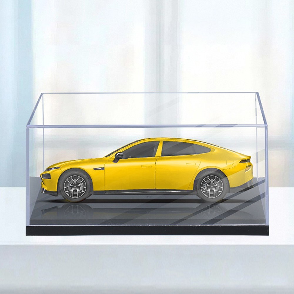1-10x 1:43 Acrylic Display Case with Base, Stackable Toy Car Storage Organizer