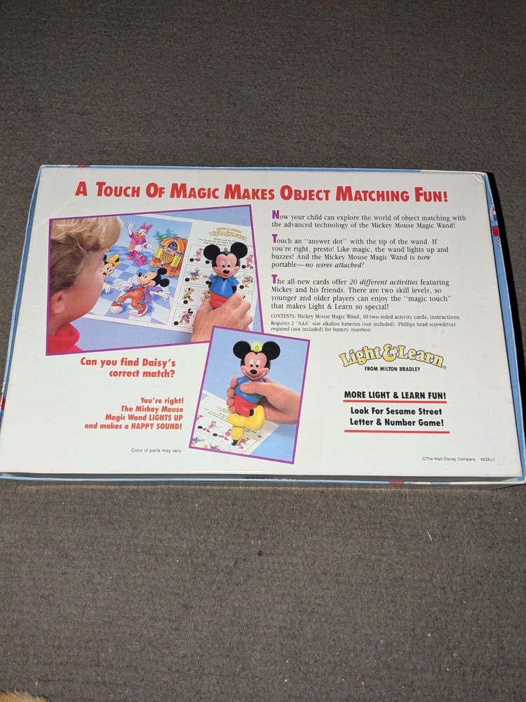 Mickey and Friends Light and Learn Board Game Complete