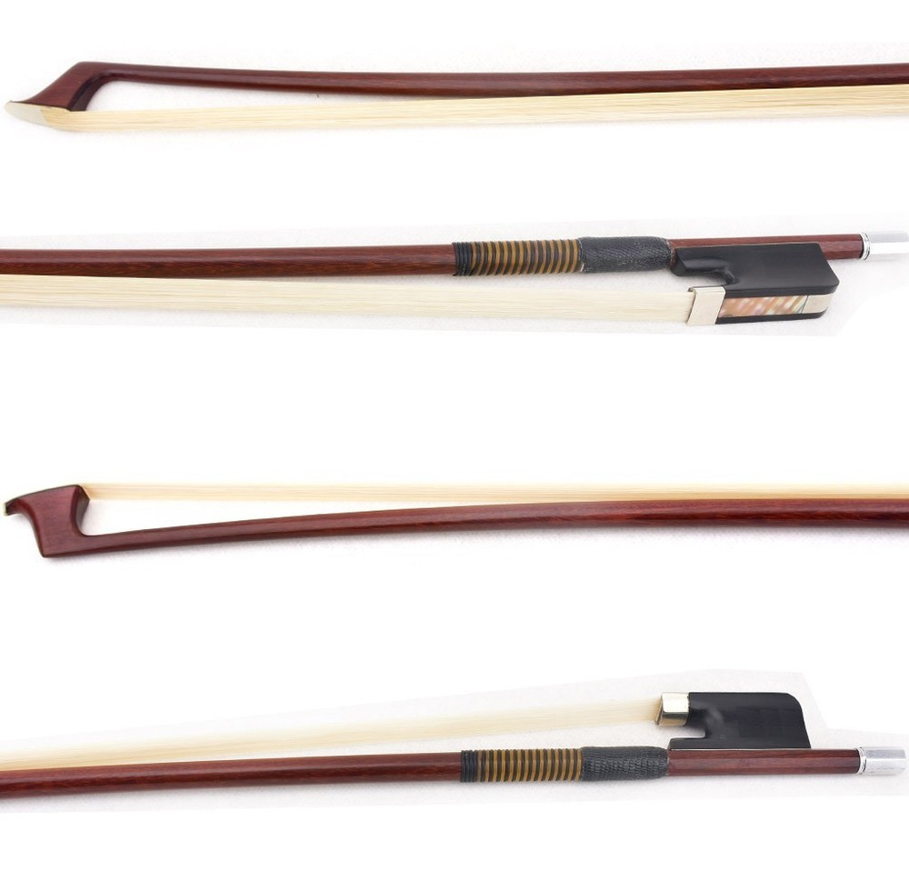 D.PECCATTE Copy Master Antique Pernambuco Cello Bow 4/4 Ebony No eye Silver 81g