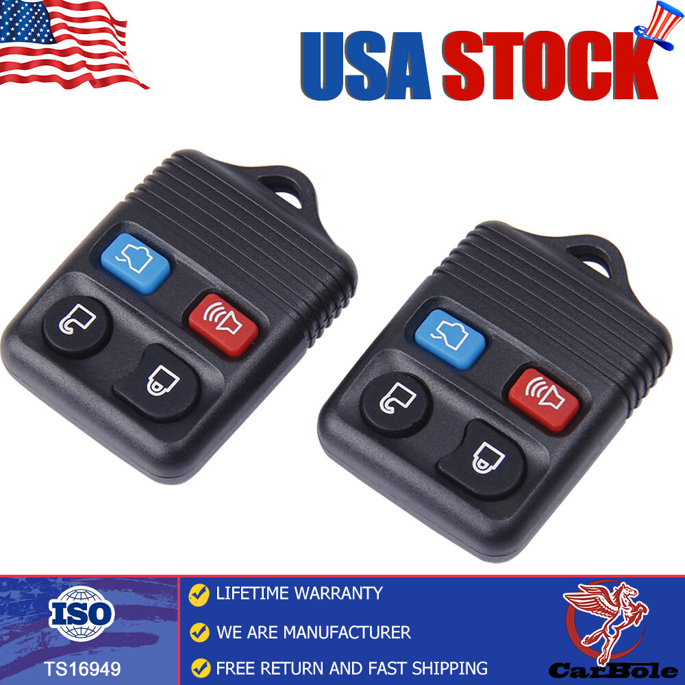 2 remote control key w/ Battery For Ford Expedition Explore