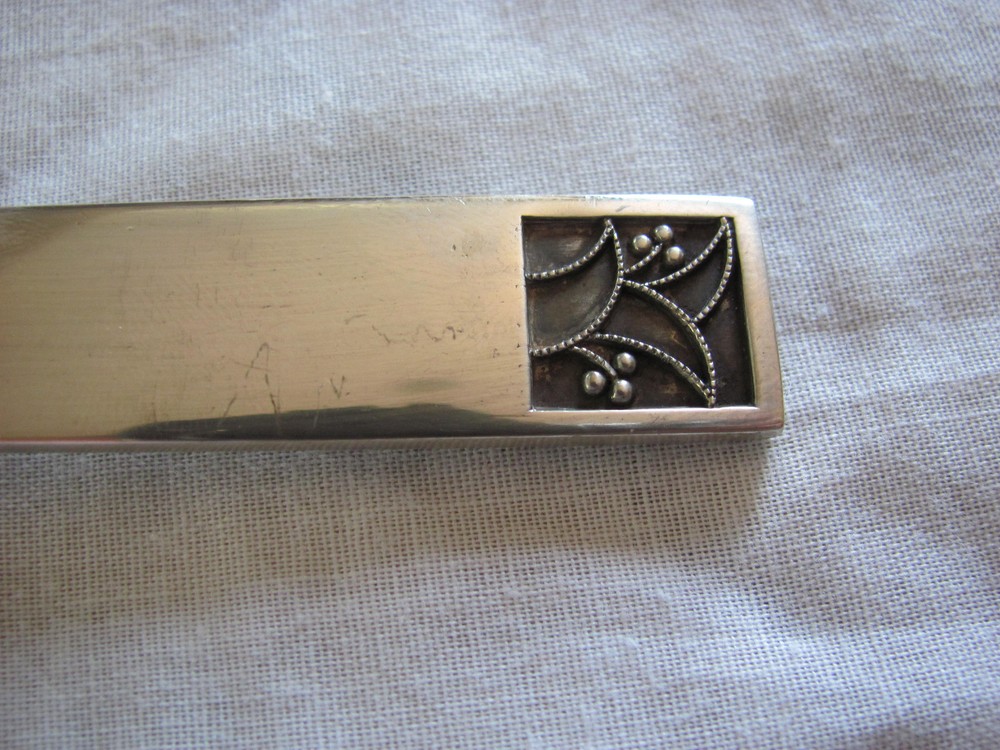 Evald Nielsen Denmark Silver 830 - Pattern #33 - Large Serving Spoon