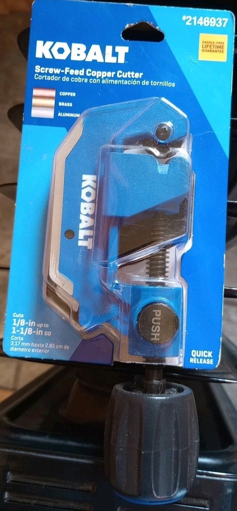 Kobalt Screw - Feed Copper Cutter 2146937 With Quick Release Button