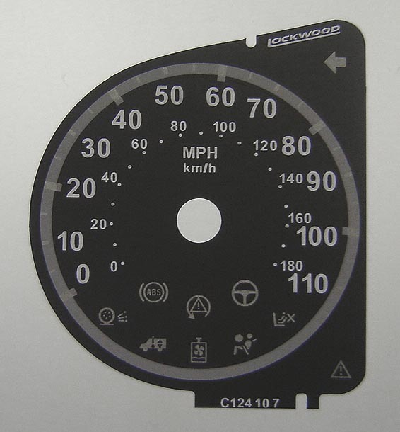 Lockwood Hymer Motorhome without Spanner Icon BLACK Dial Conversion Kit C124