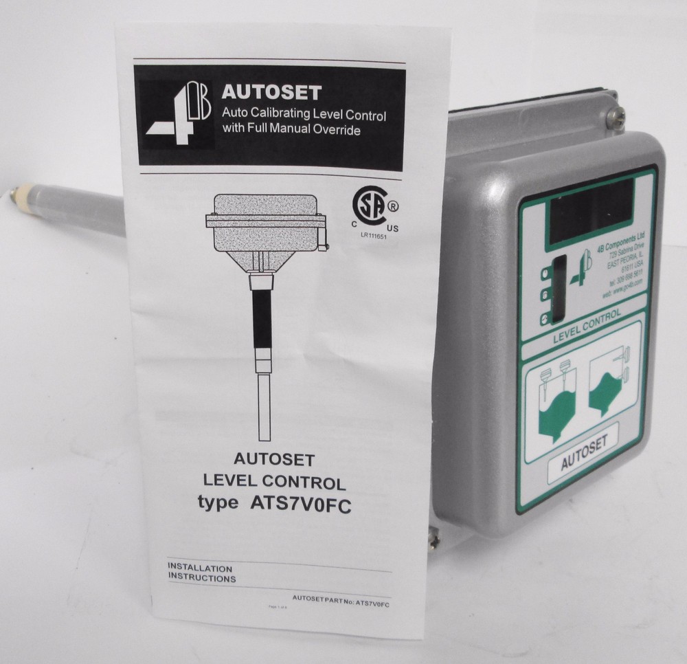 4B Components ATS7V0FC-300 Radio Frequency Capacitance Point Level Indicator