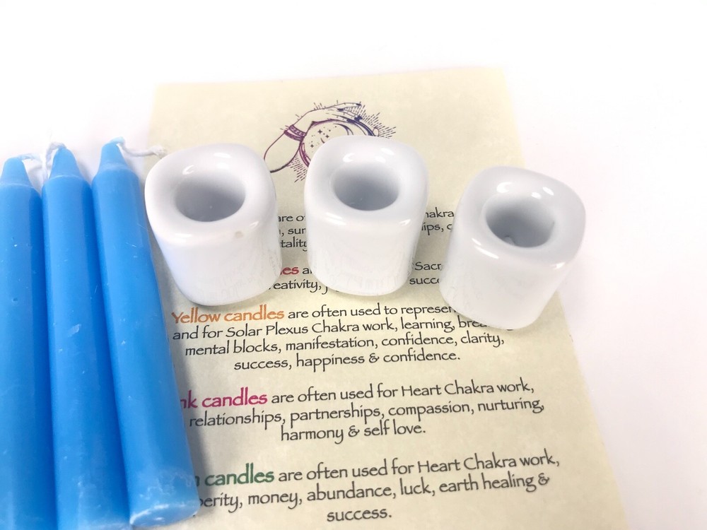 Candle Magic Starter Set, 4" Spell Candles, Rituals, Wicca, Altar, Magick