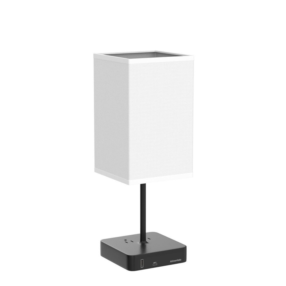 Alimentata Touch Control Bedside Table Lamp With Usb C & Usb A Chargin