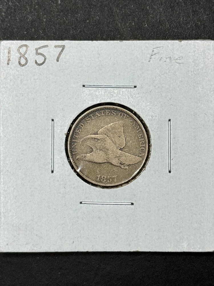 1857 Flying Eagle Cent - Fine Circulated Condition - Better Date Penny
