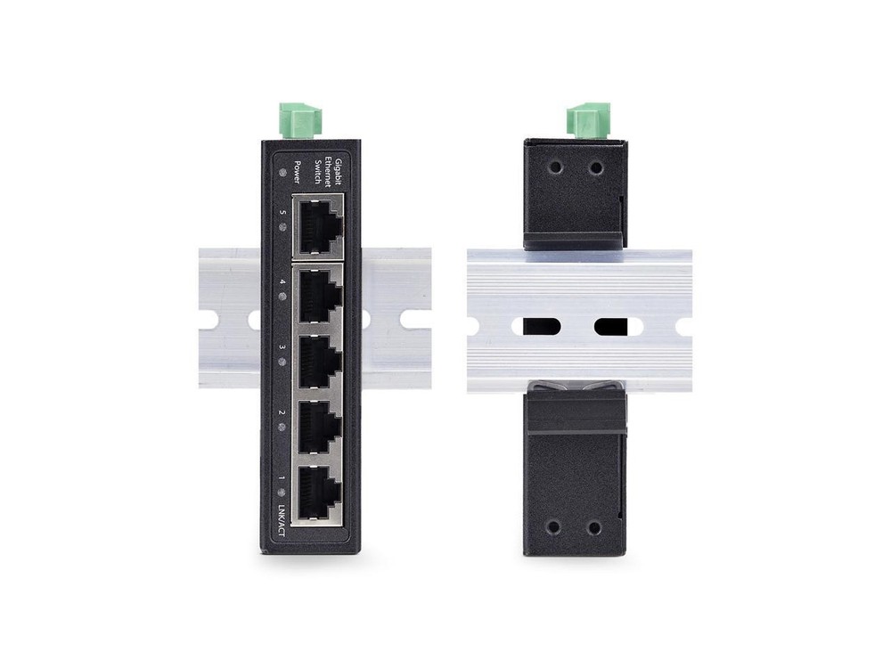 StarTech 5-Port Unmanaged Industrial Network Switch I51G-ETHERNET-SWITCH