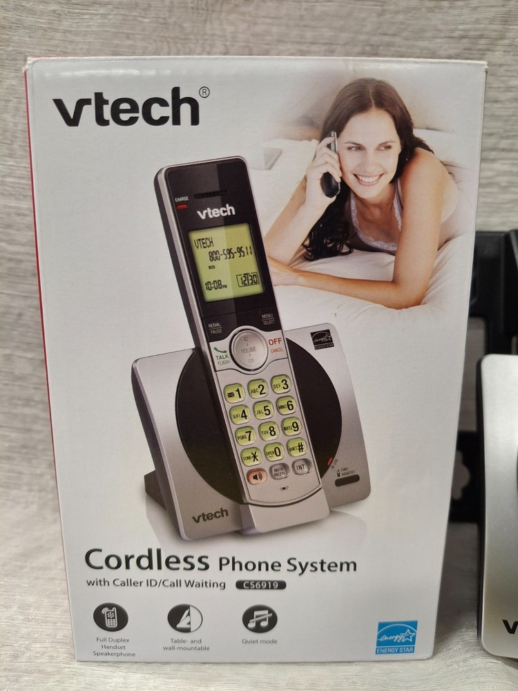 VTech CS6919 Cordless Phone System Call ID Call Waiting NEW!!