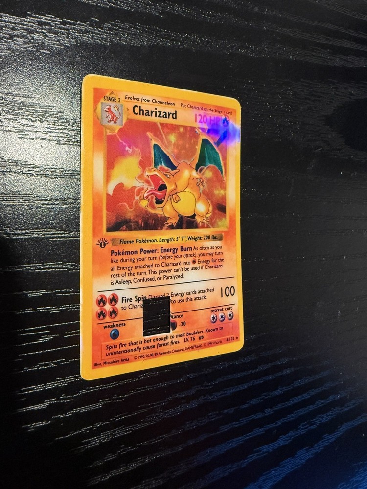 Charizard Credit Card Decal | Rainbow Pattern Finish