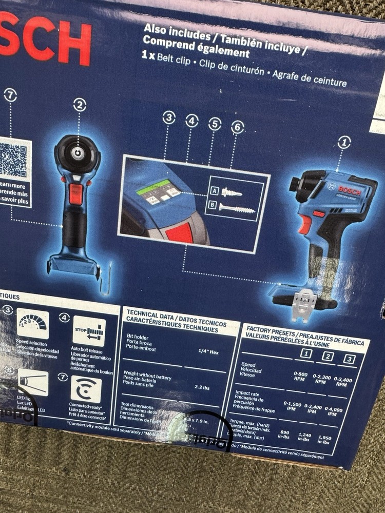 Bosch GDR18V-1950CN 18V Brushless Impact Driver (Bare Tool)