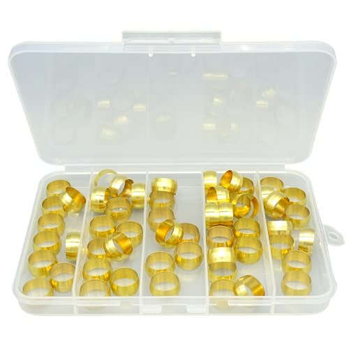 Compression Fitting Ferrule Sleeve, Ferrules Compression Fitting Kit (50pcs