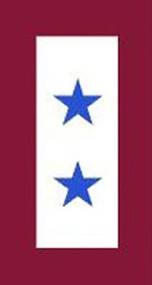 Two Blue Stars Service X-Large Magnet