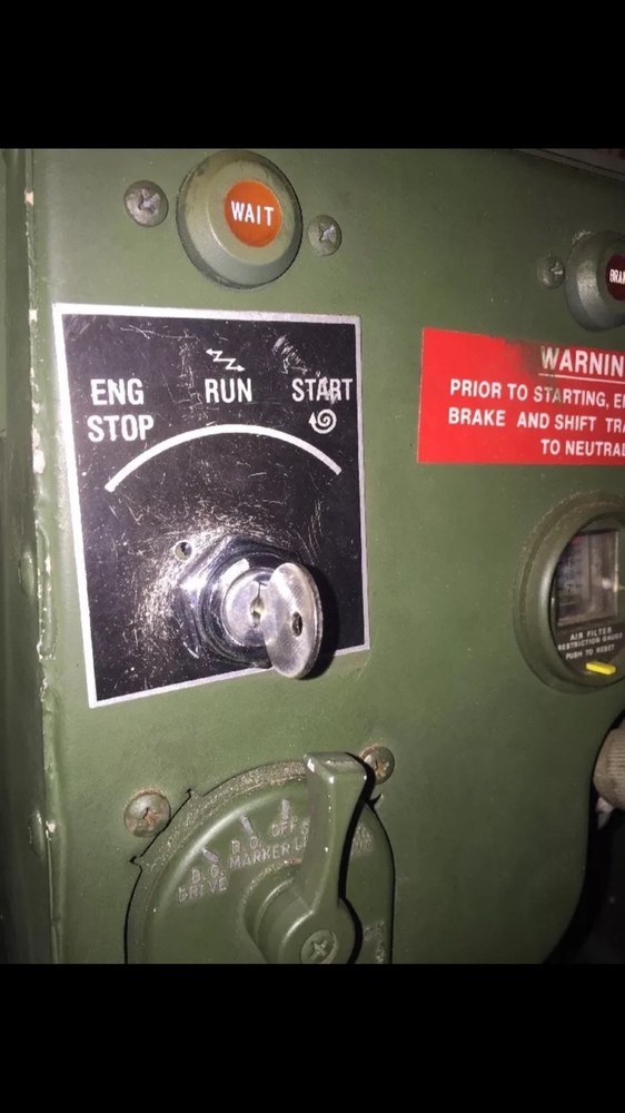 Install Kit + Black Keyed Ignition Switch Fits Humvee M998 Plug & Play H1