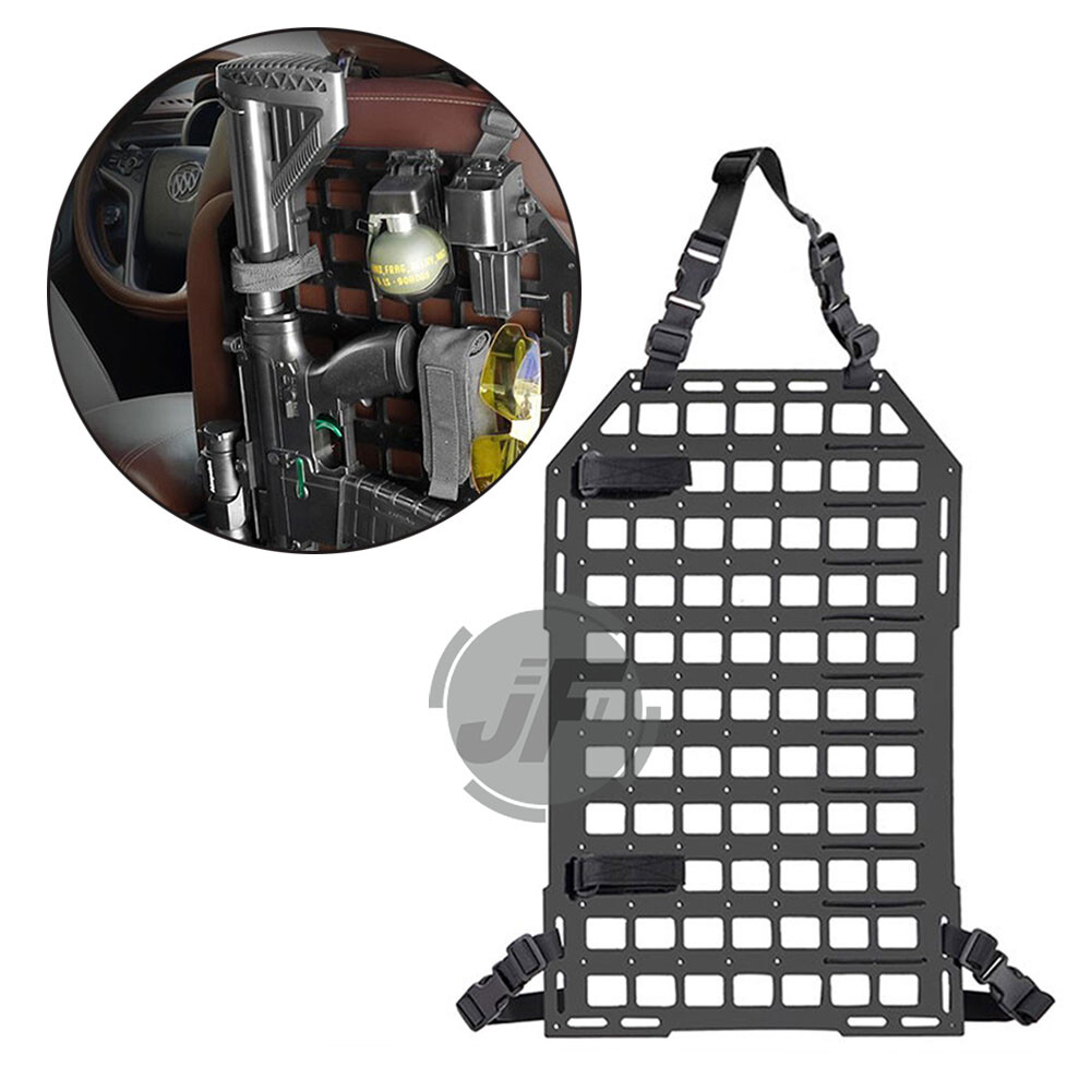 2-piece Tactical Rigid MOLLE Panel Vehicle Car Seat Back Shooting Storage