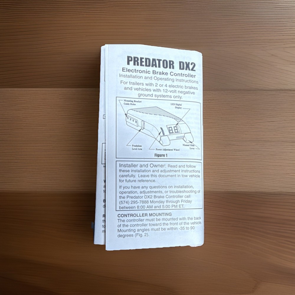 Dexter Axle 058-008-00 Dx2 Electric Brake Controller (Representative Image)