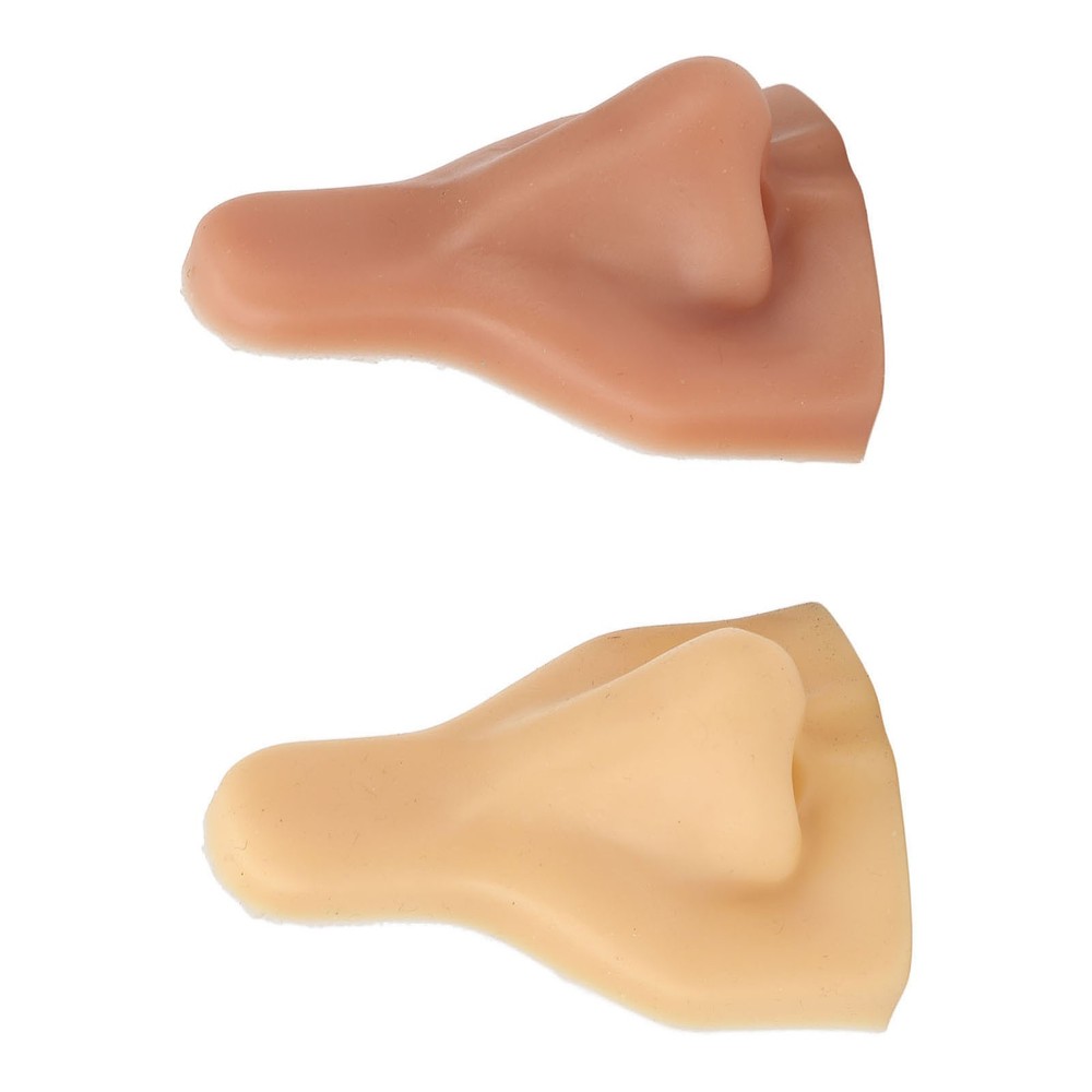 2pcs Soft Silicone Nose Model High Simulation For Practicing Suture