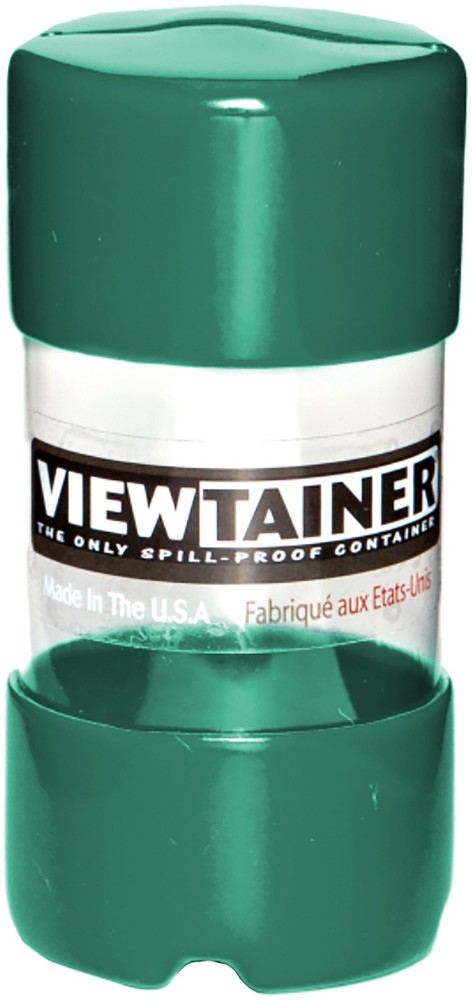 Viewtainer Slit Top Storage Container 2"X4" Green